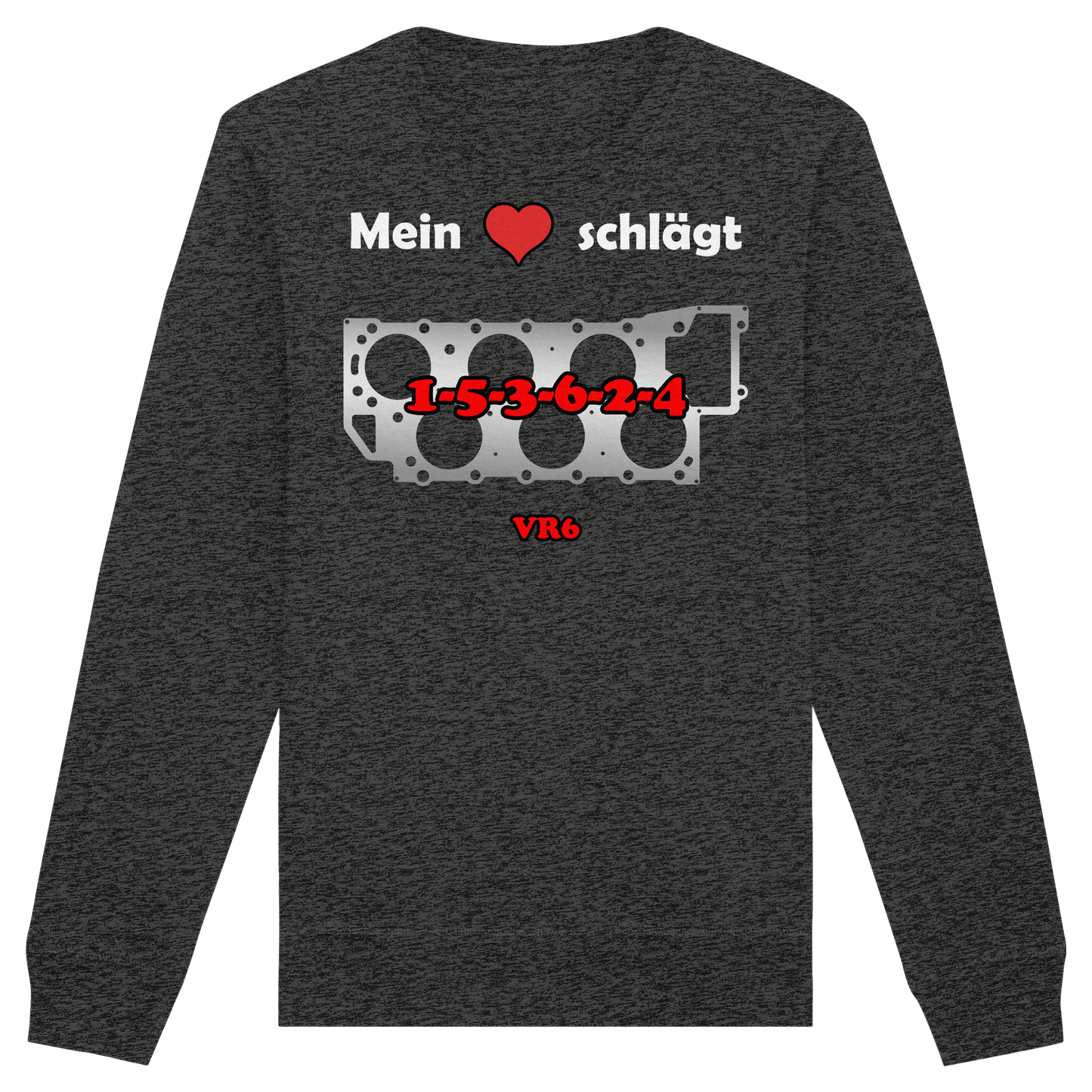 Mein Herz schlägt 1-5-3-6-2-4 - Organic Basic Unisex Sweatshirt