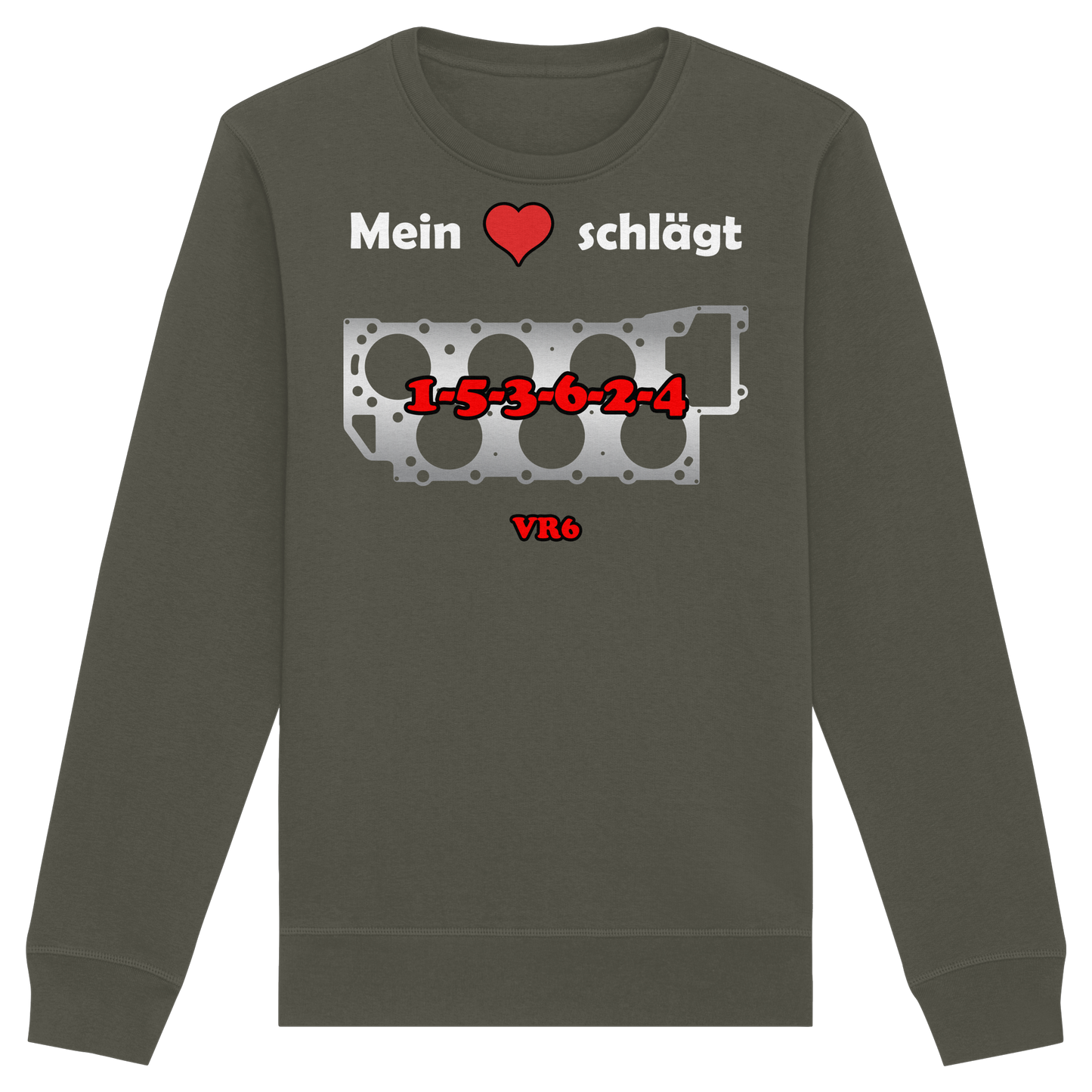 Mein Herz schlägt 1-5-3-6-2-4 - Organic Basic Unisex Sweatshirt