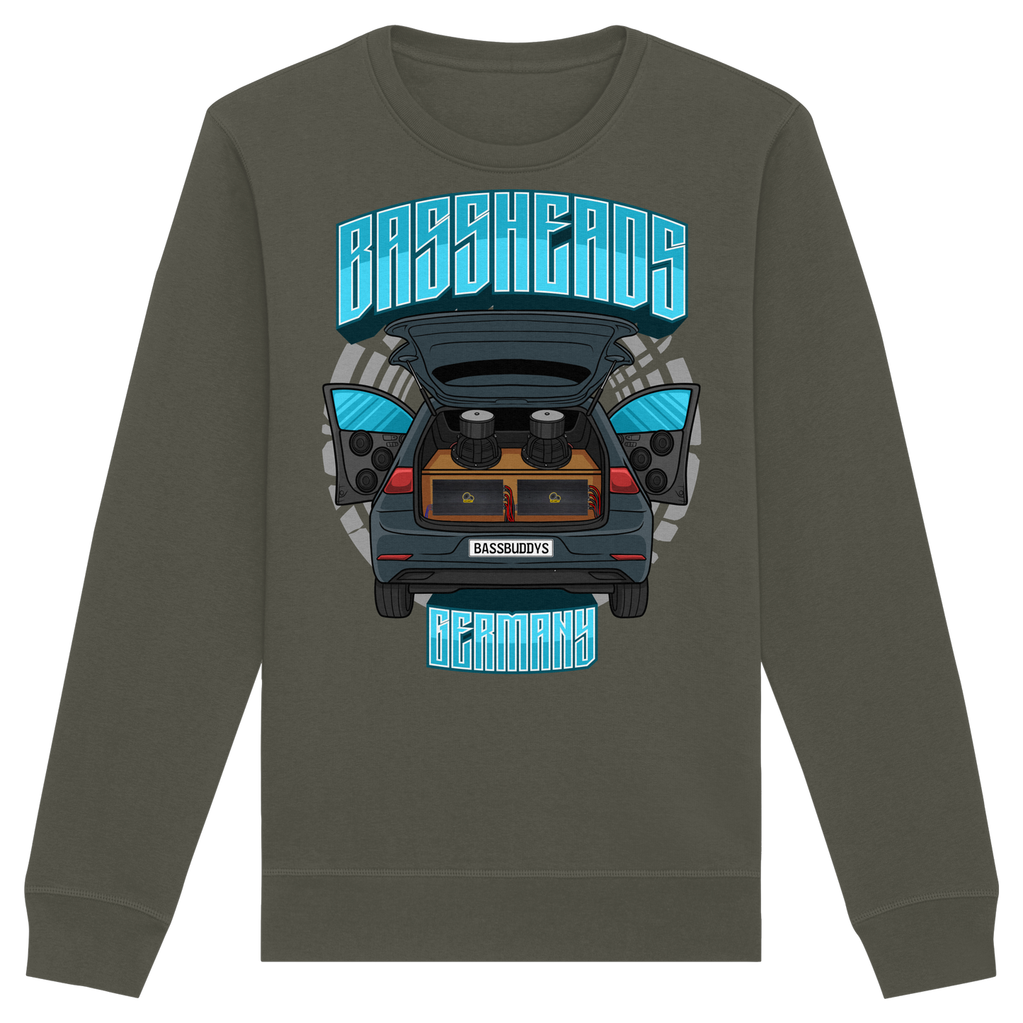 BASSHEADS GERMANY - Organic Basic Unisex Sweatshirt