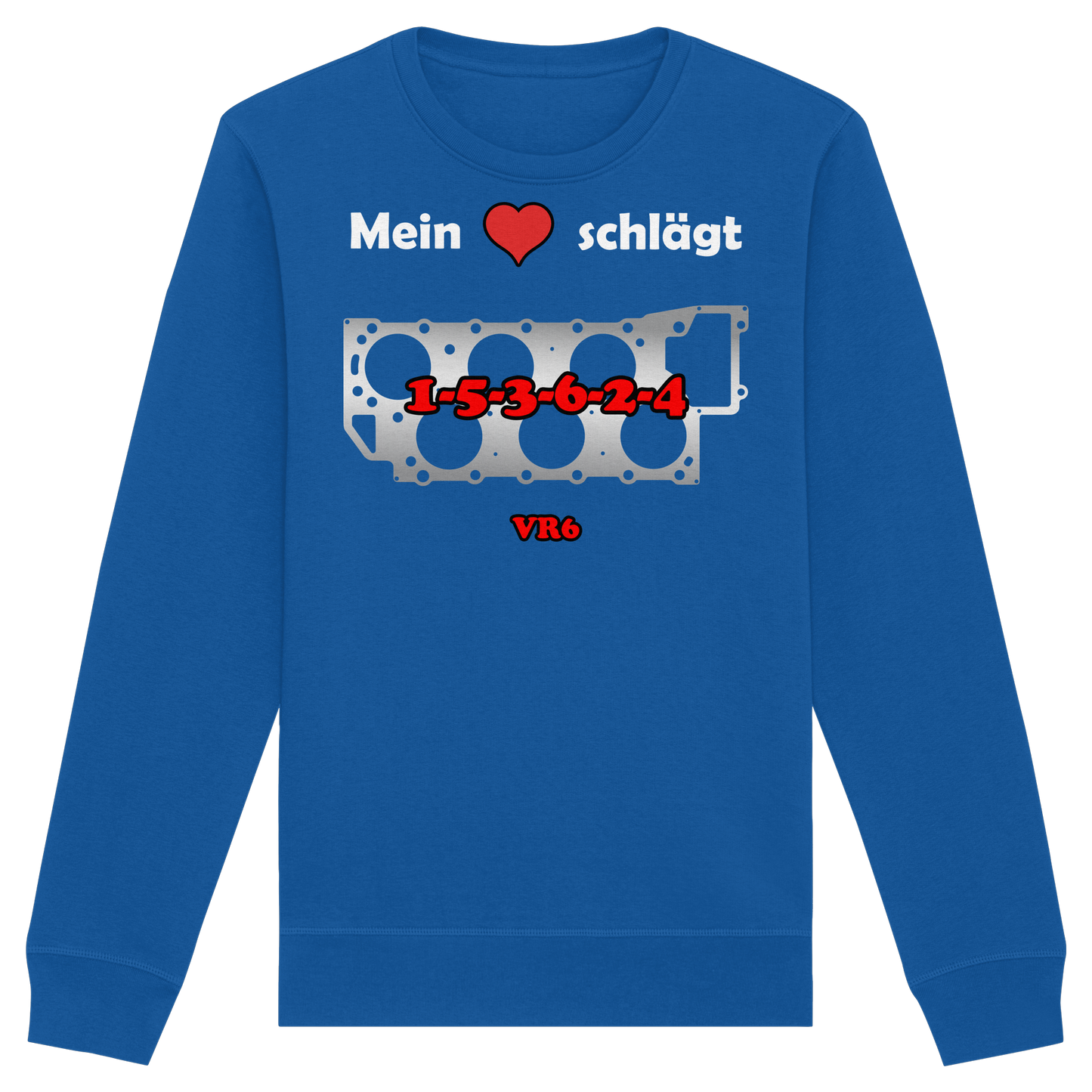 Mein Herz schlägt 1-5-3-6-2-4 - Organic Basic Unisex Sweatshirt