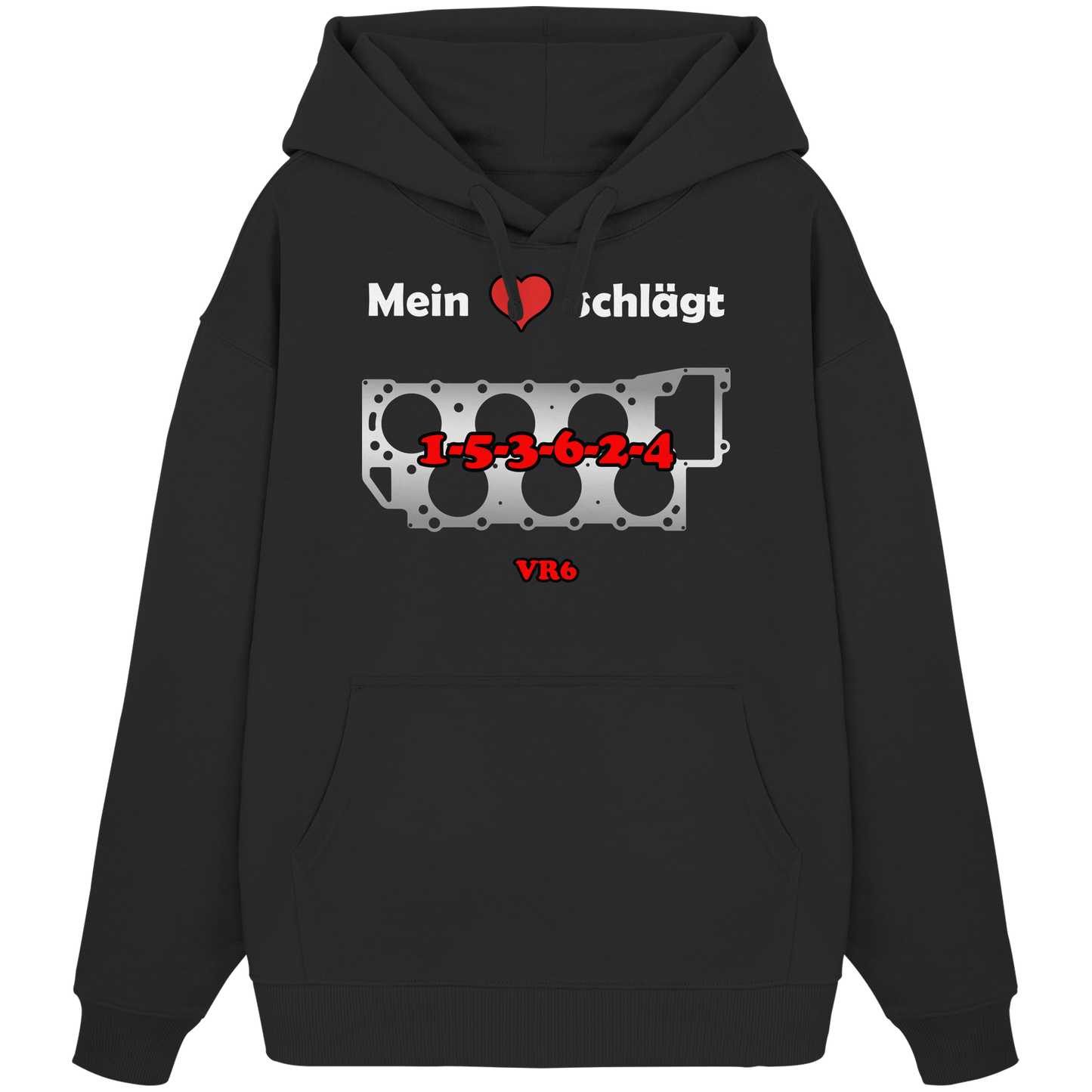 Mein Herz schlägt 1-5-3-6-2-4 - Organic Oversize Hoodie