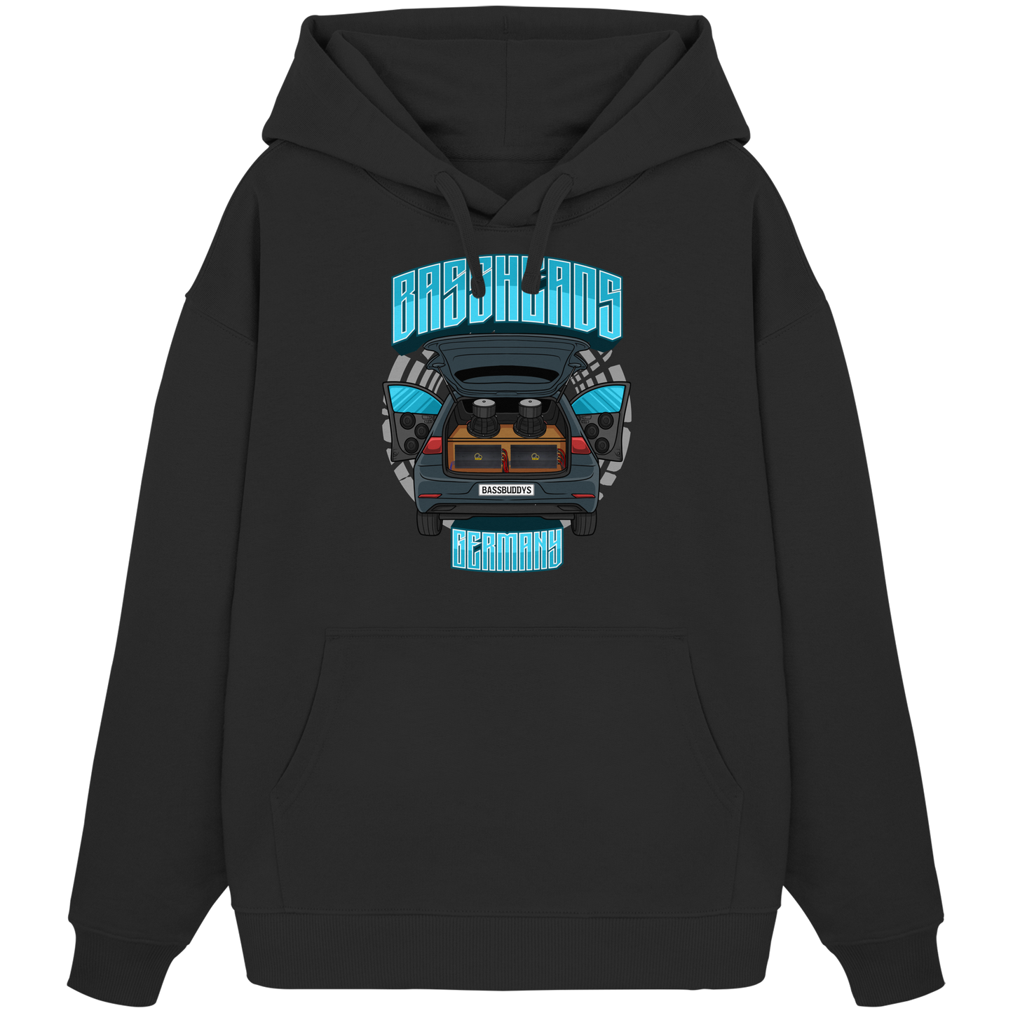 BASSHEADS GERMANY - Organic Oversize Hoodie