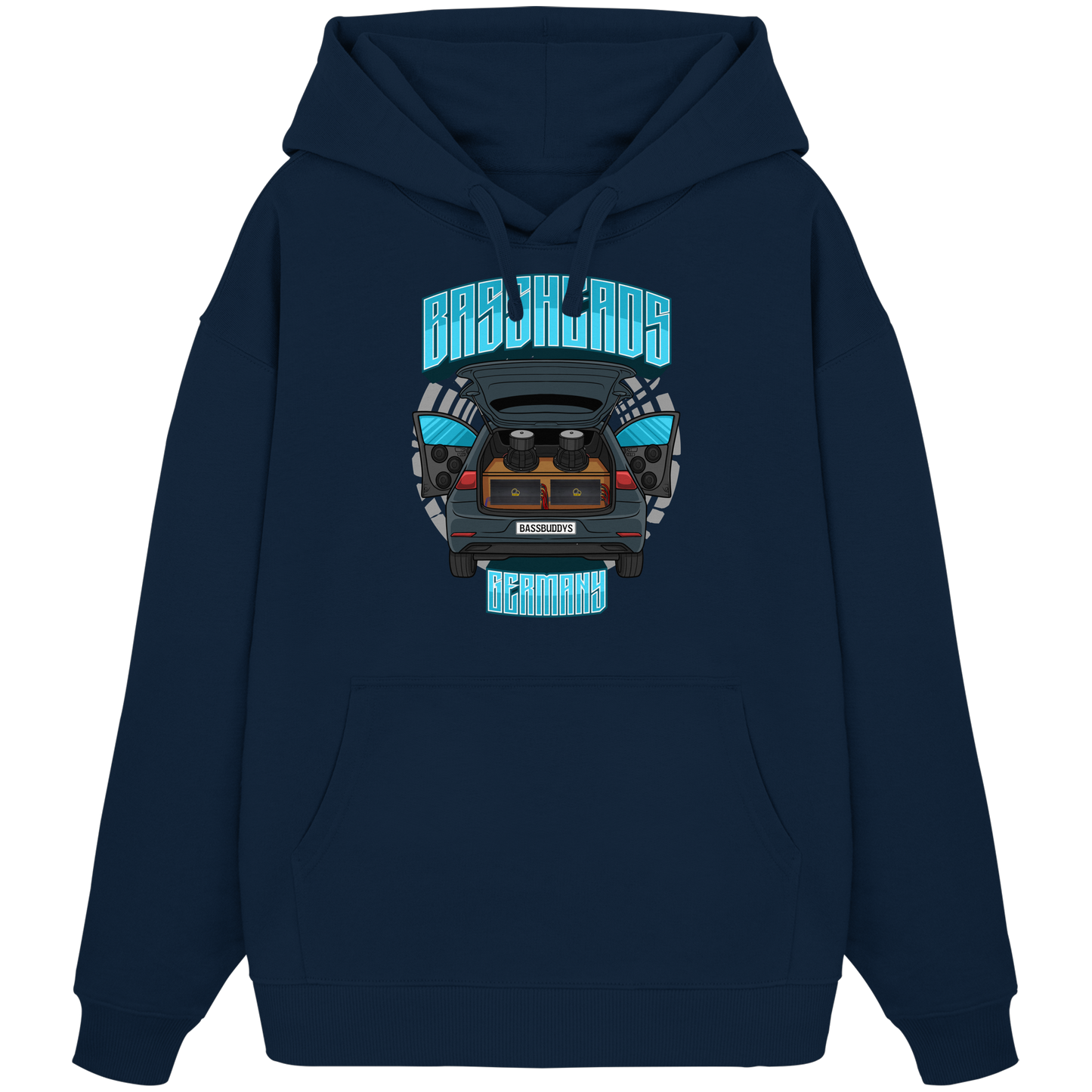 BASSHEADS GERMANY - Organic Oversize Hoodie