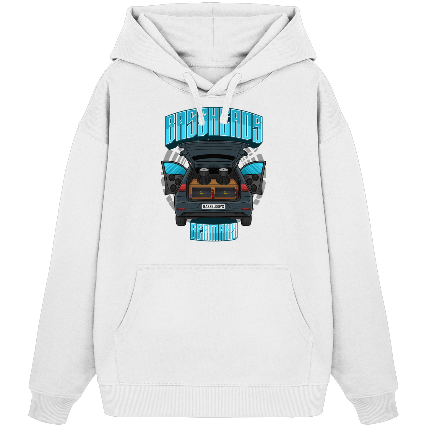 BASSHEADS GERMANY - Organic Oversize Hoodie