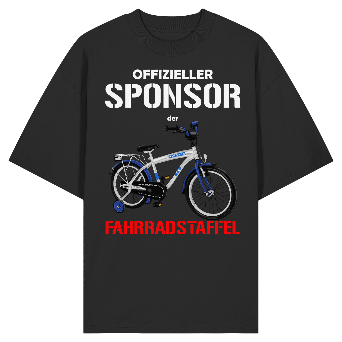 Offizieller Sponsor der FAHRRADSTAFFEL - Organic Oversize Shirt