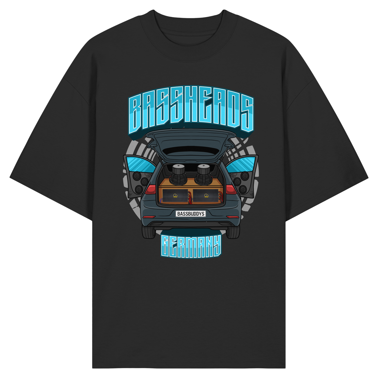 BASSHEADS GERMANY - Organic Oversize Shirt