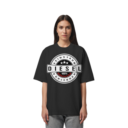 Feinstaub Schleuder Diesel 100% Drecksau  - Organic Oversize Shirt