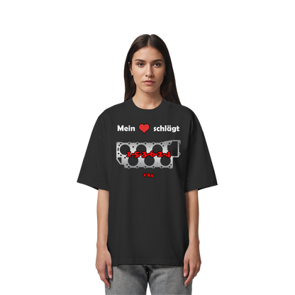 Mein Herz schlägt 1-5-3-6-2-4 - Organic Oversize Shirt