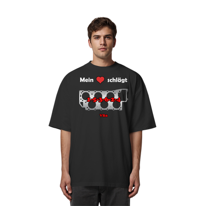 Mein Herz schlägt 1-5-3-6-2-4 - Organic Oversize Shirt