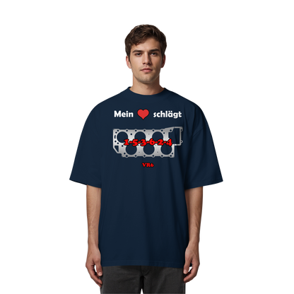 Mein Herz schlägt 1-5-3-6-2-4 - Organic Oversize Shirt