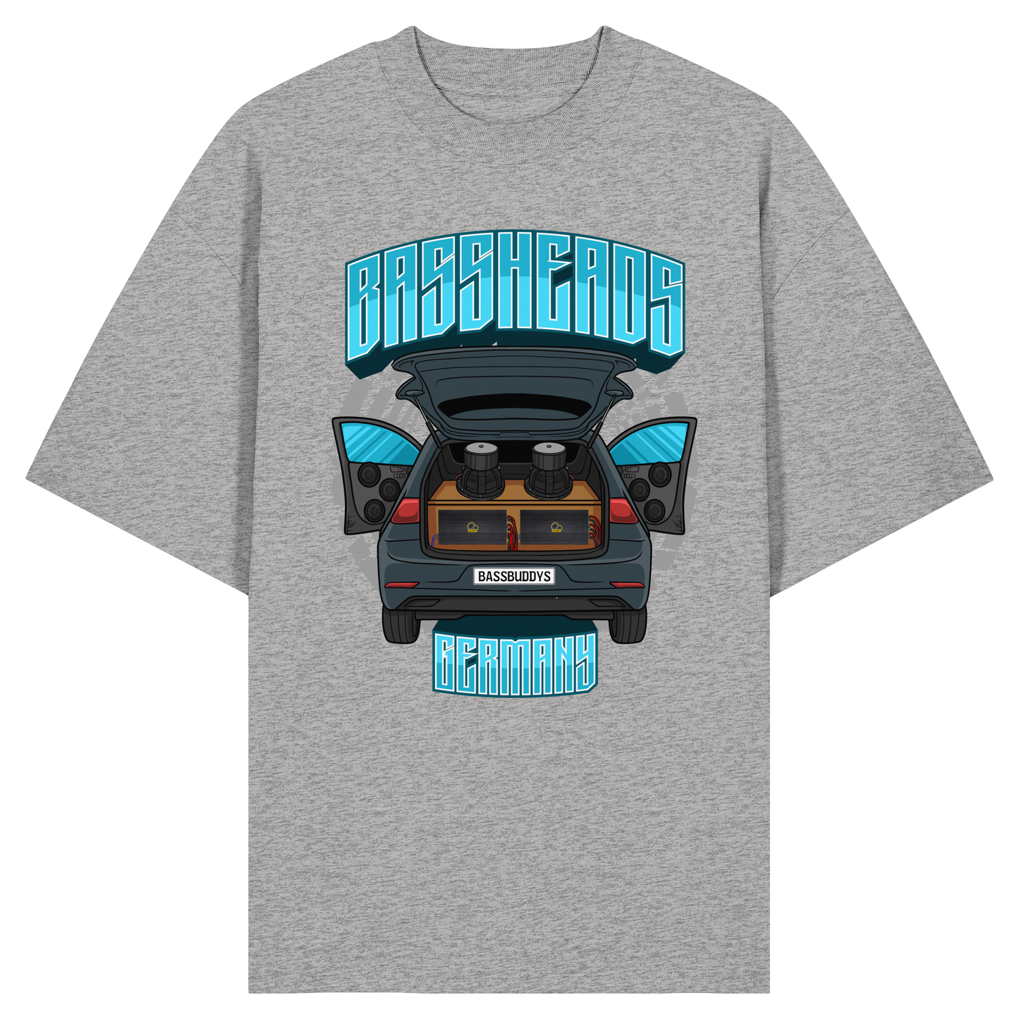 BASSHEADS GERMANY - Organic Oversize Shirt