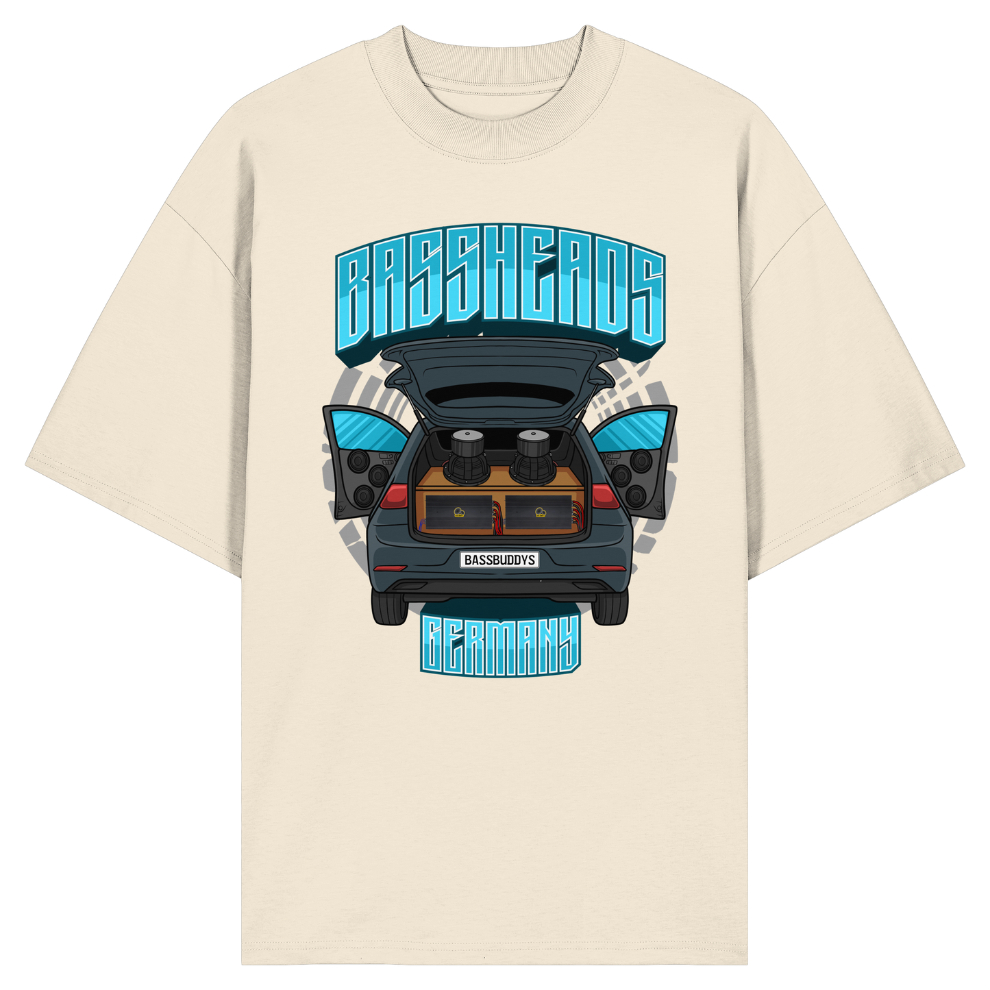 BASSHEADS GERMANY - Organic Oversize Shirt