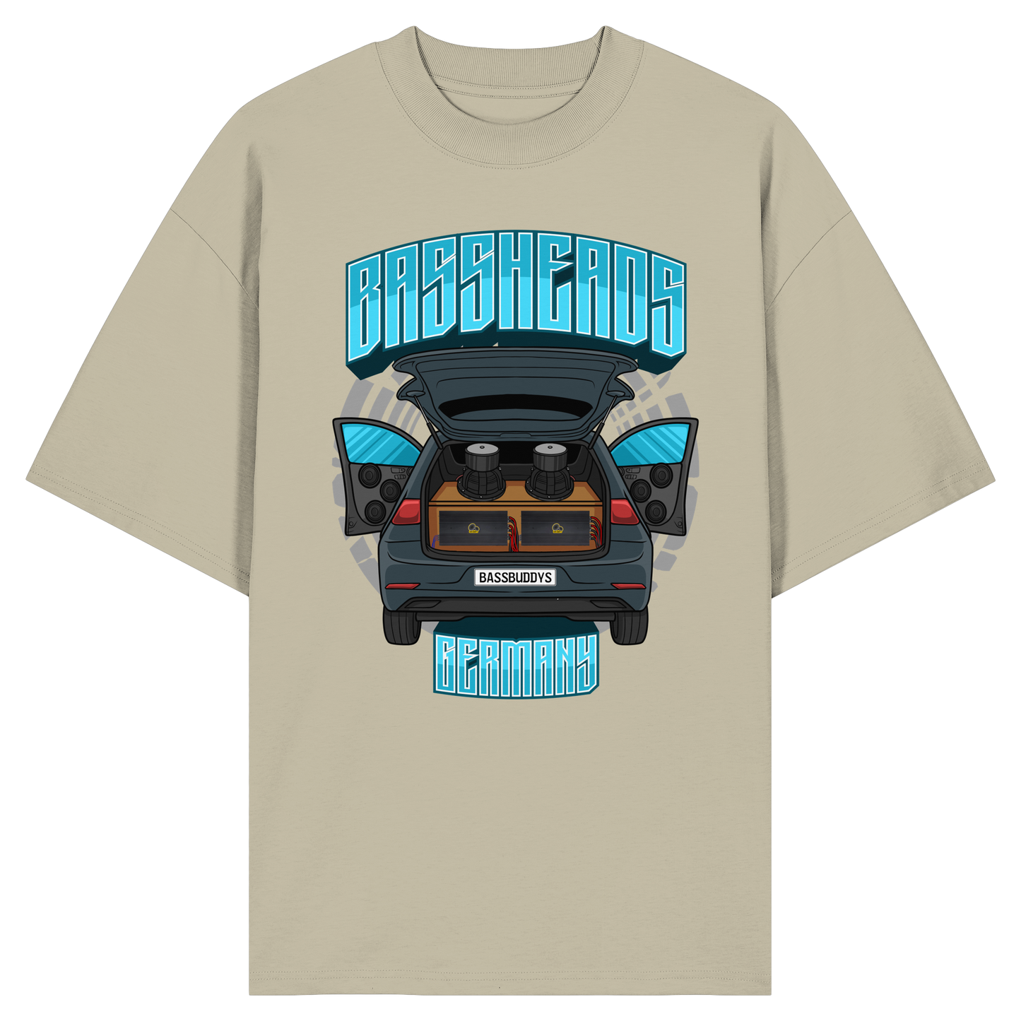 BASSHEADS GERMANY - Organic Oversize Shirt