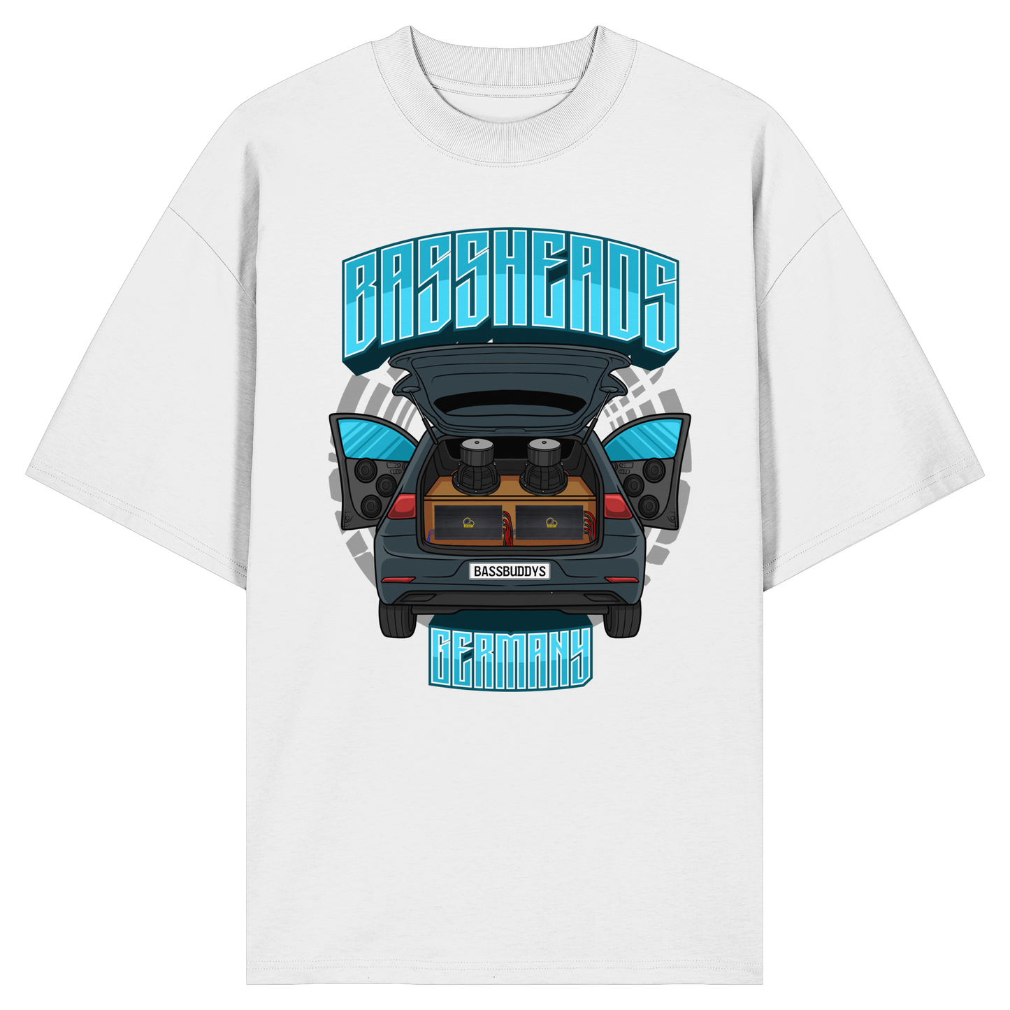 BASSHEADS GERMANY - Organic Oversize Shirt