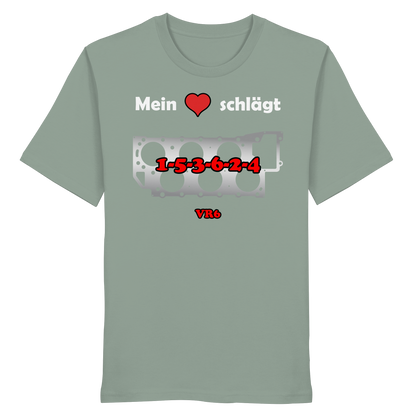Mein Herz schlägt 1-5-3-6-2-4 - Organic Shirt