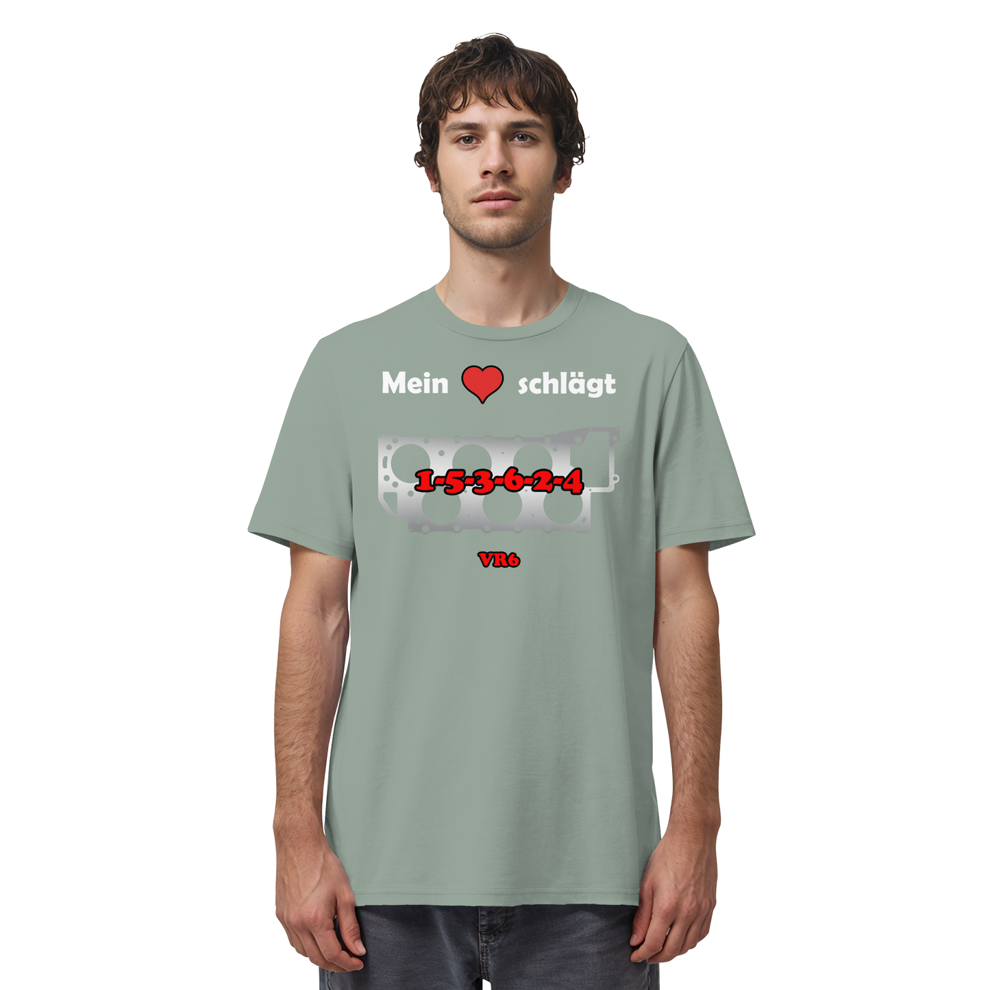 Mein Herz schlägt 1-5-3-6-2-4 - Organic Shirt