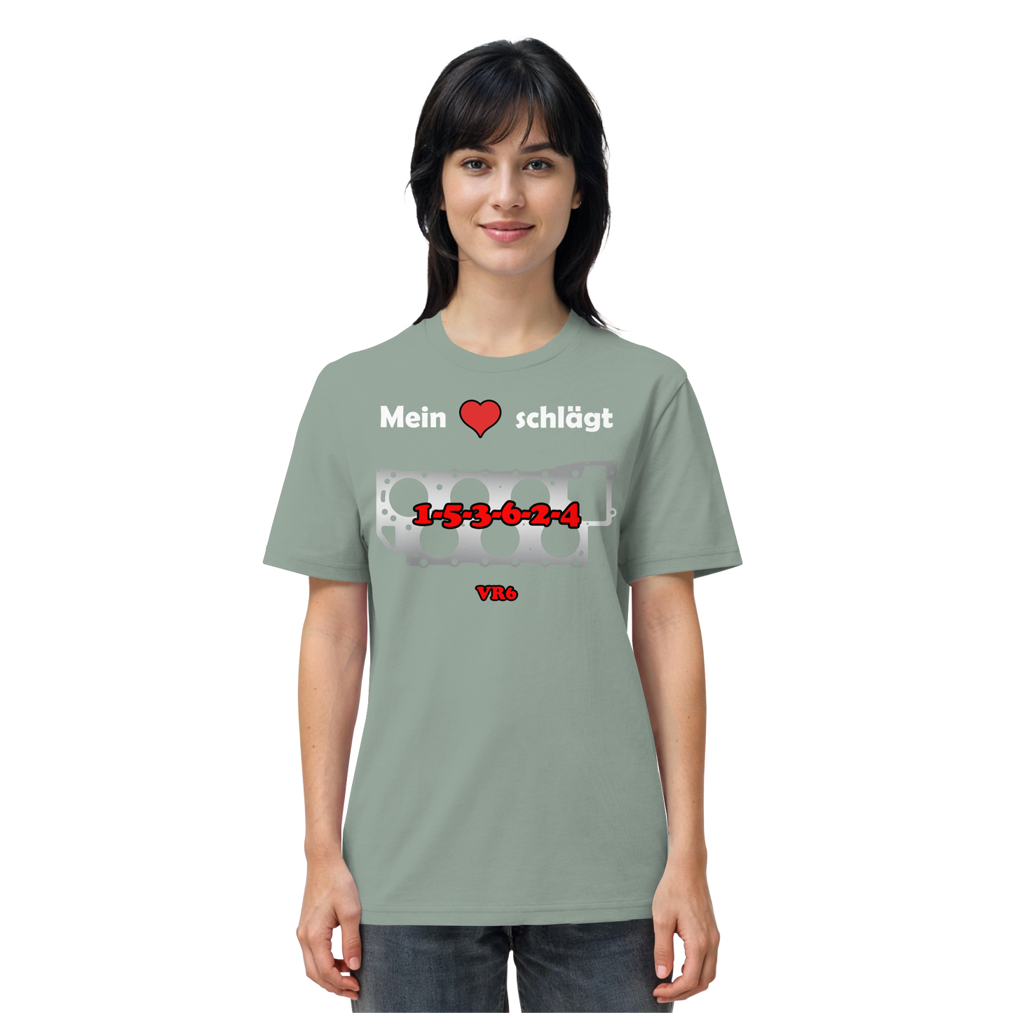Mein Herz schlägt 1-5-3-6-2-4 - Organic Shirt