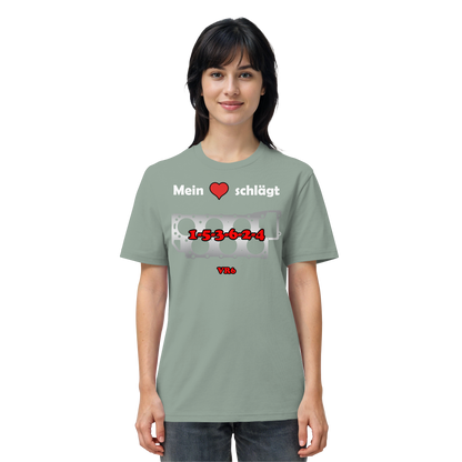 Mein Herz schlägt 1-5-3-6-2-4 - Organic Shirt