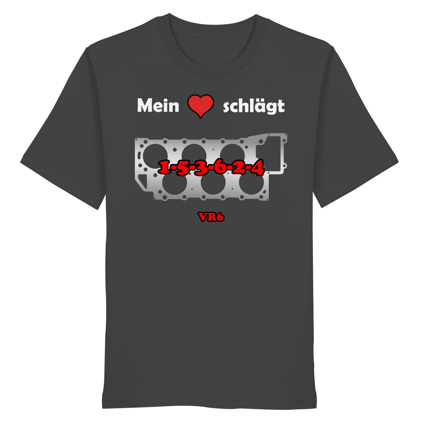 Mein Herz schlägt 1-5-3-6-2-4 - Organic Shirt