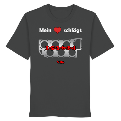 Mein Herz schlägt 1-5-3-6-2-4 - Organic Shirt