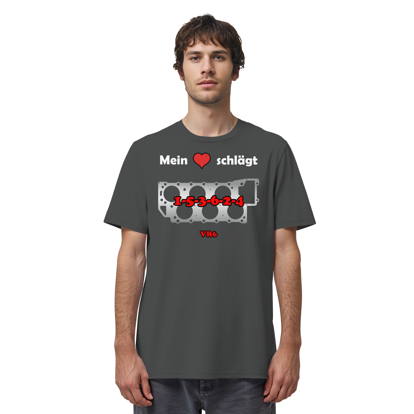 Mein Herz schlägt 1-5-3-6-2-4 - Organic Shirt