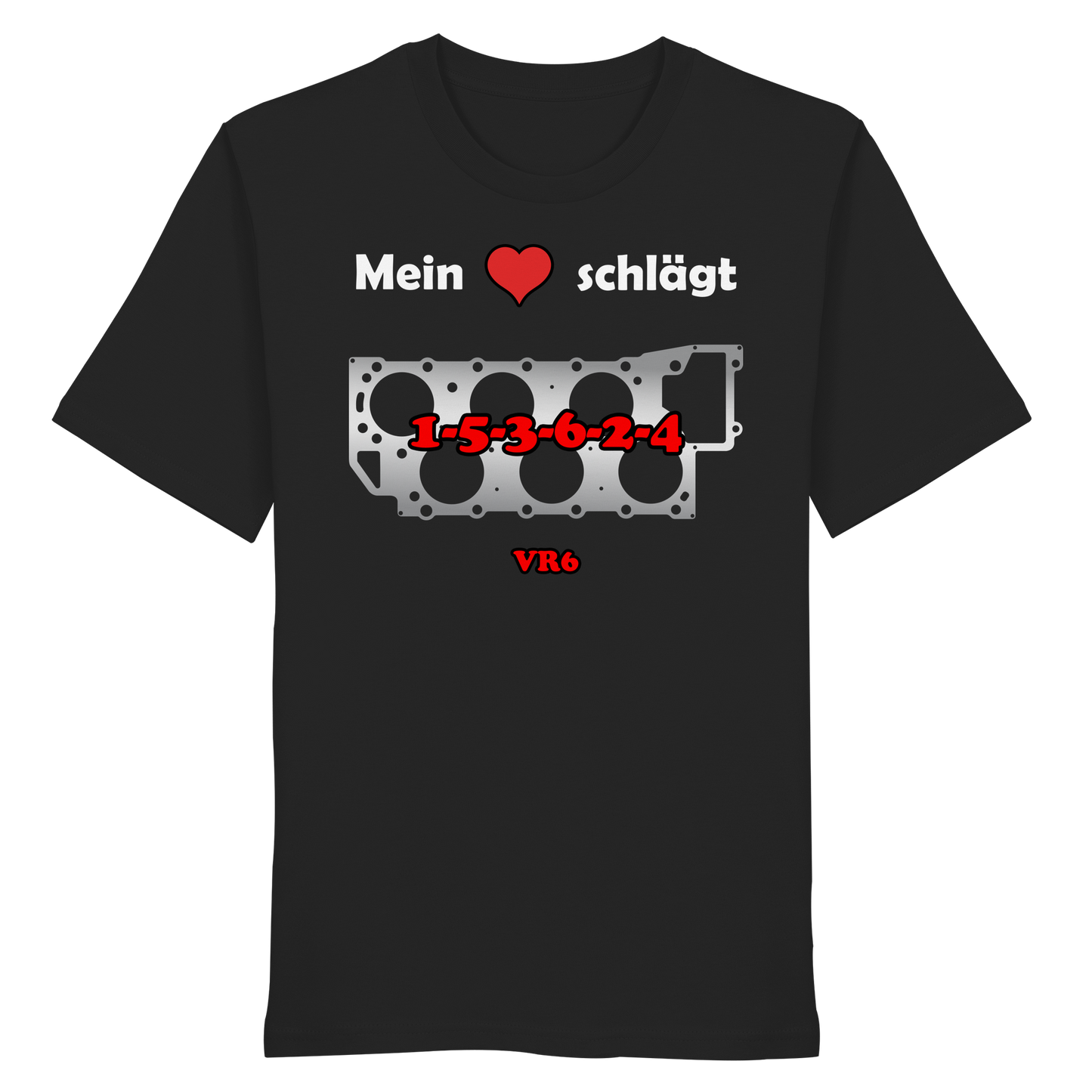 Mein Herz schlägt 1-5-3-6-2-4 - Organic Shirt