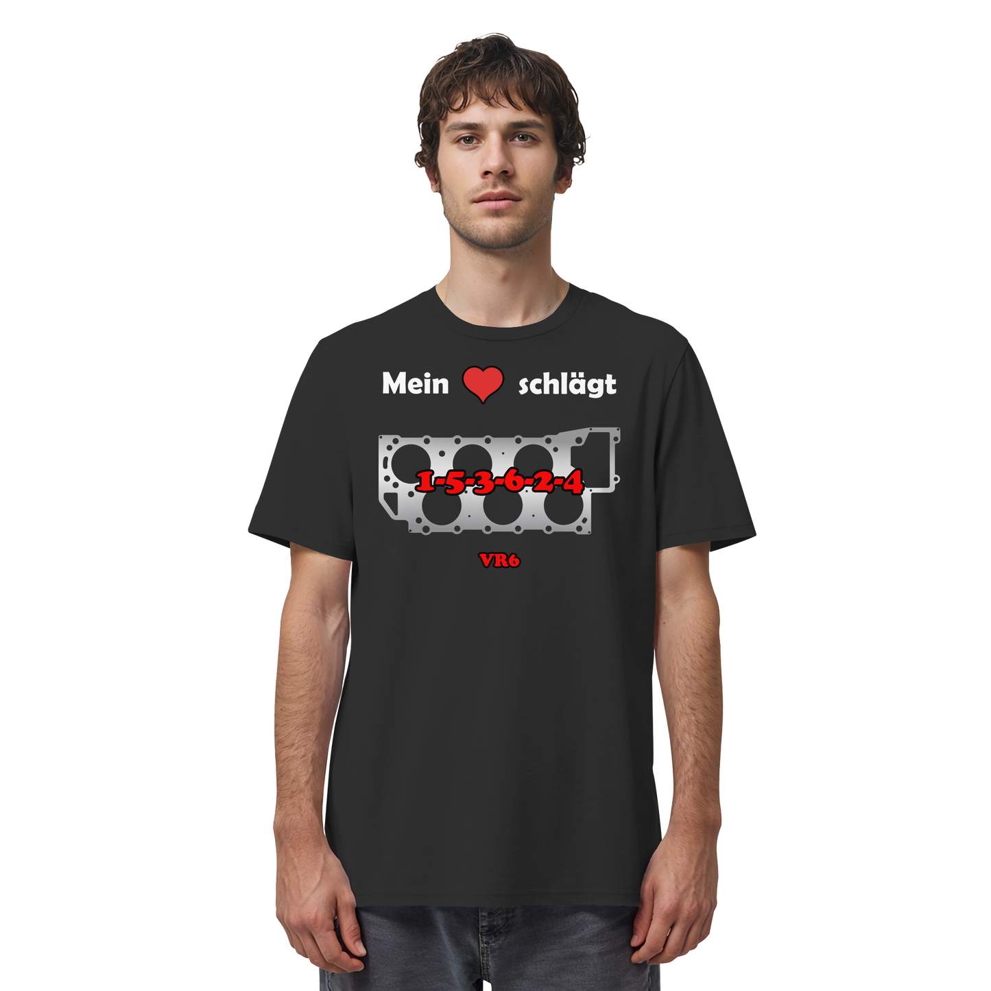 Mein Herz schlägt 1-5-3-6-2-4 - Organic Shirt