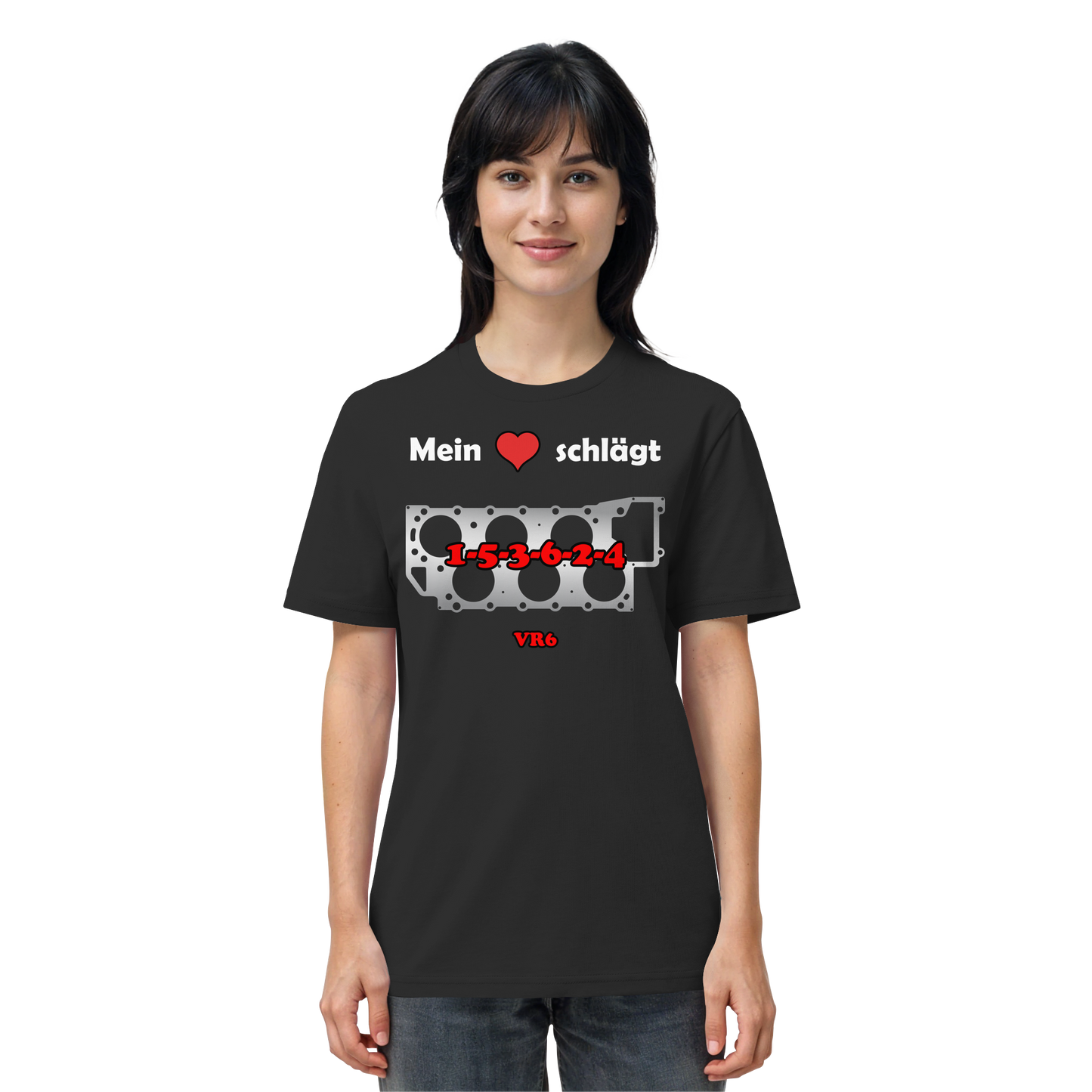 Mein Herz schlägt 1-5-3-6-2-4 - Organic Shirt