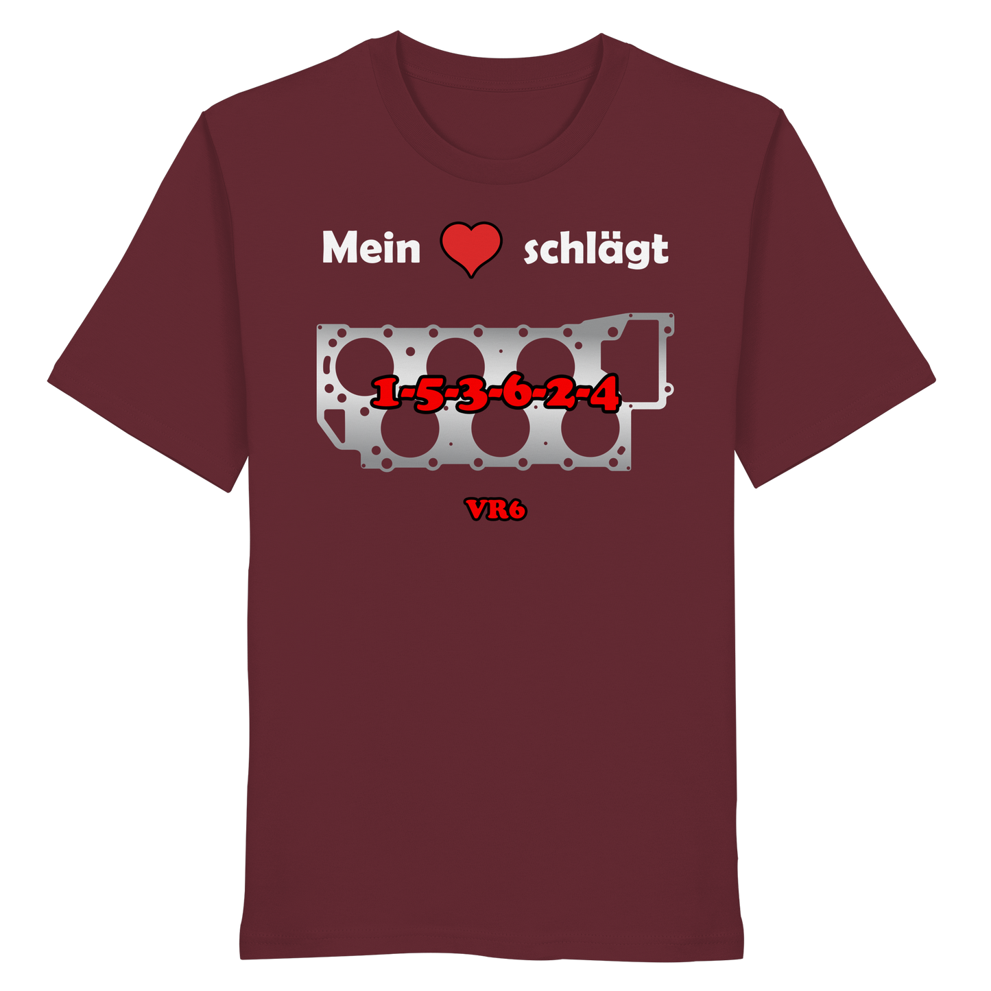 Mein Herz schlägt 1-5-3-6-2-4 - Organic Shirt