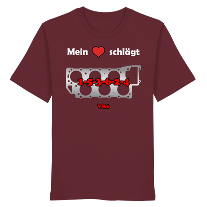 Mein Herz schlägt 1-5-3-6-2-4 - Organic Shirt