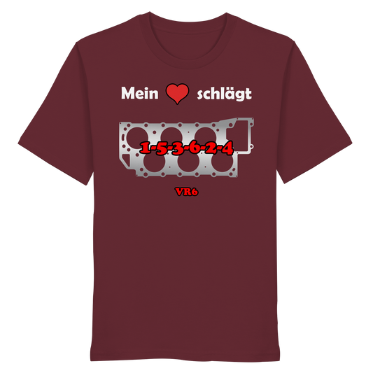 Mein Herz schlägt 1-5-3-6-2-4 - Organic Shirt