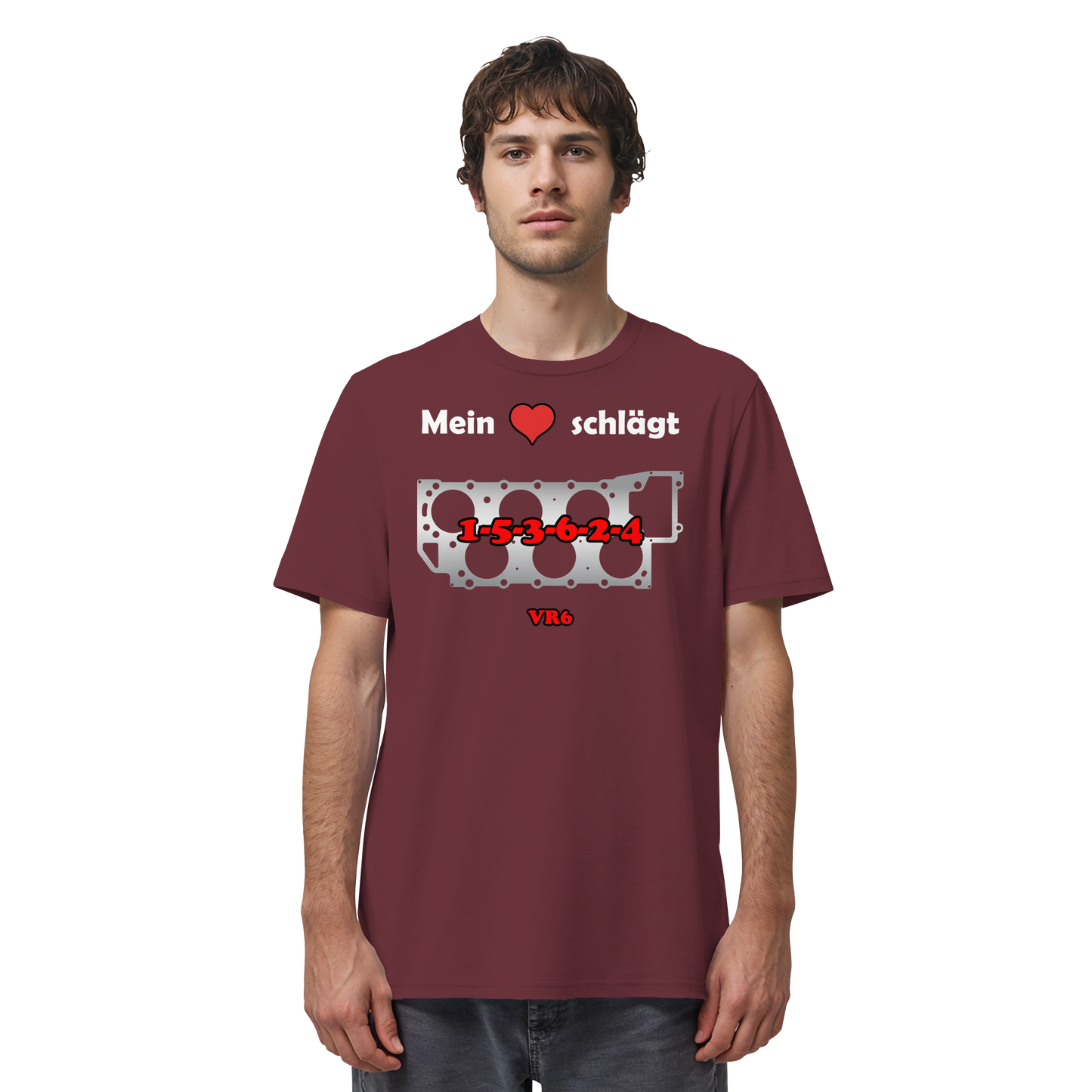 Mein Herz schlägt 1-5-3-6-2-4 - Organic Shirt