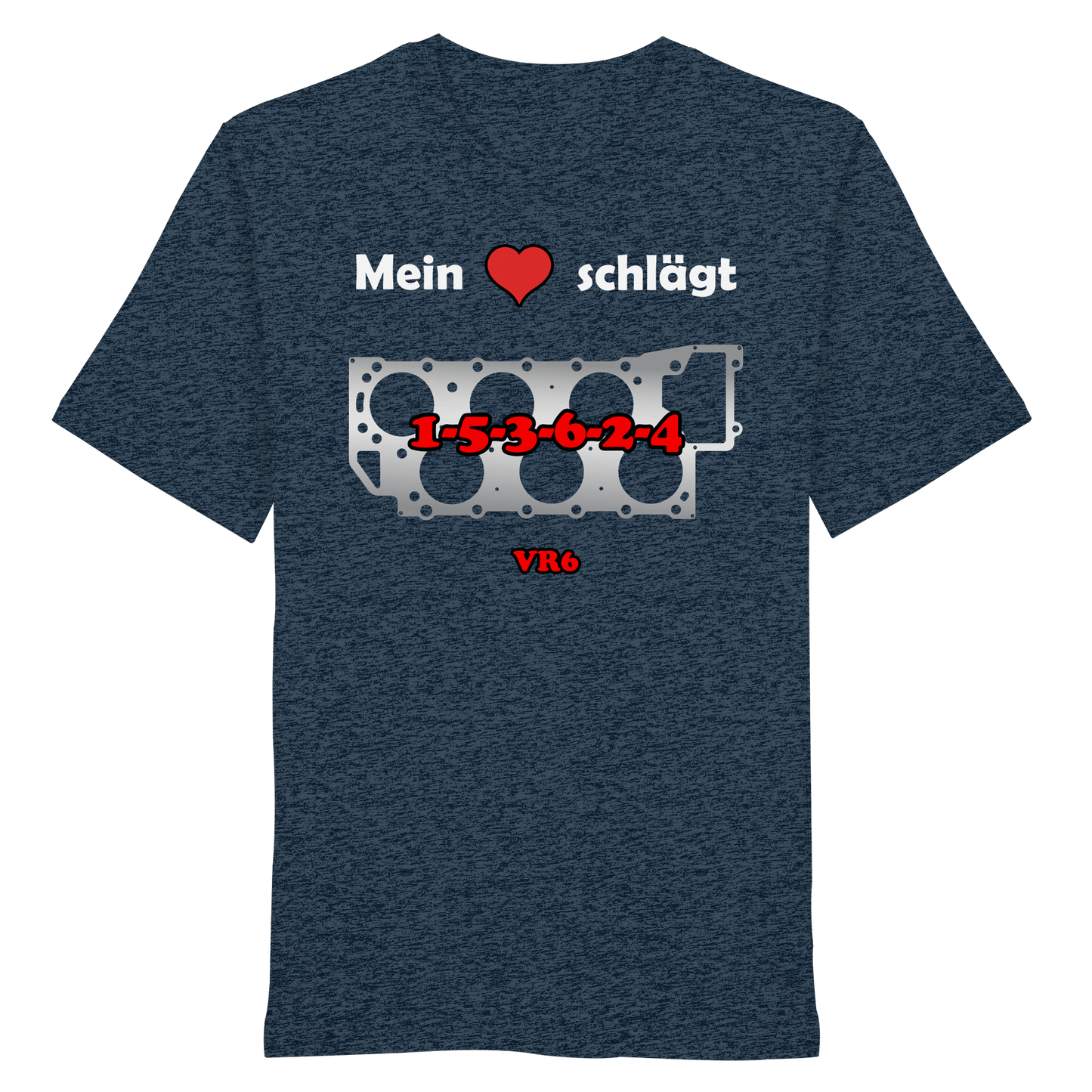 Mein Herz schlägt 1-5-3-6-2-4 - Organic Shirt