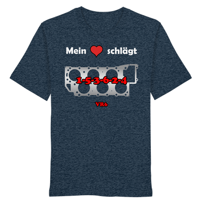 Mein Herz schlägt 1-5-3-6-2-4 - Organic Shirt