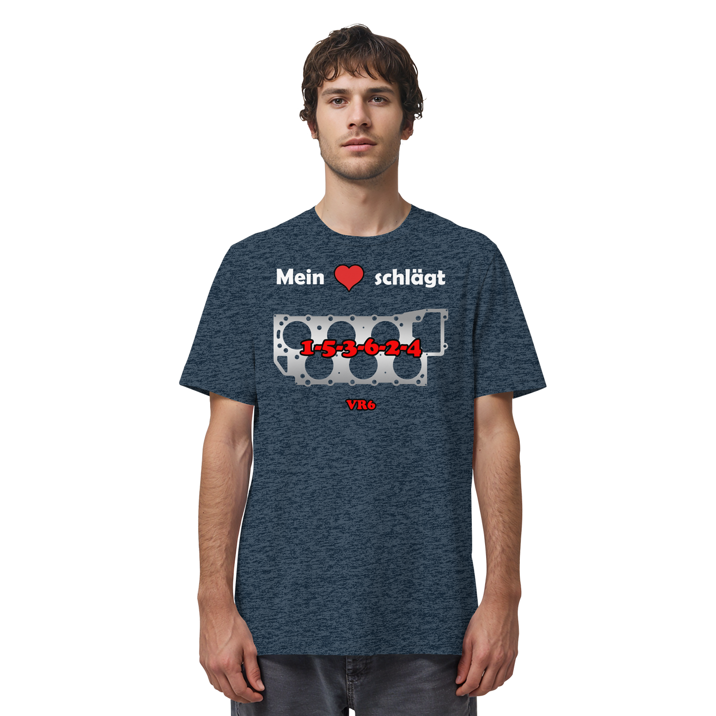 Mein Herz schlägt 1-5-3-6-2-4 - Organic Shirt