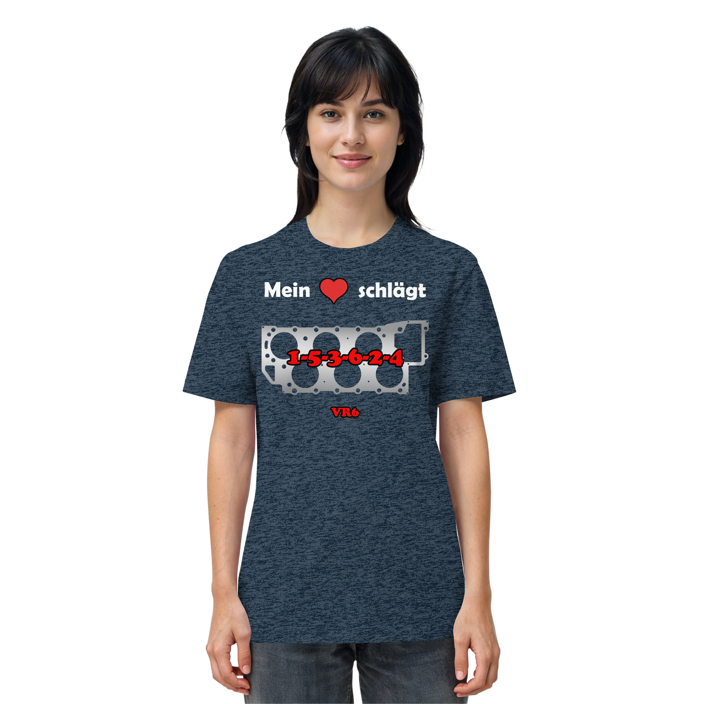 Mein Herz schlägt 1-5-3-6-2-4 - Organic Shirt