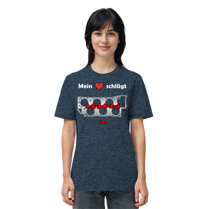 Mein Herz schlägt 1-5-3-6-2-4 - Organic Shirt