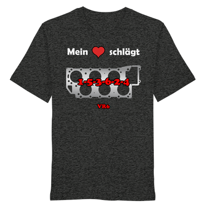 Mein Herz schlägt 1-5-3-6-2-4 - Organic Shirt