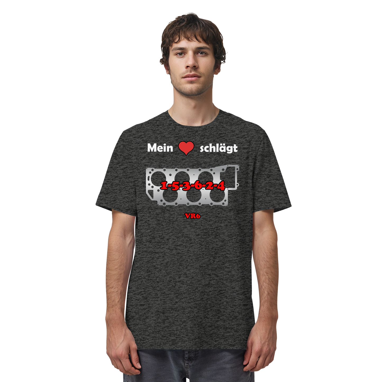 Mein Herz schlägt 1-5-3-6-2-4 - Organic Shirt