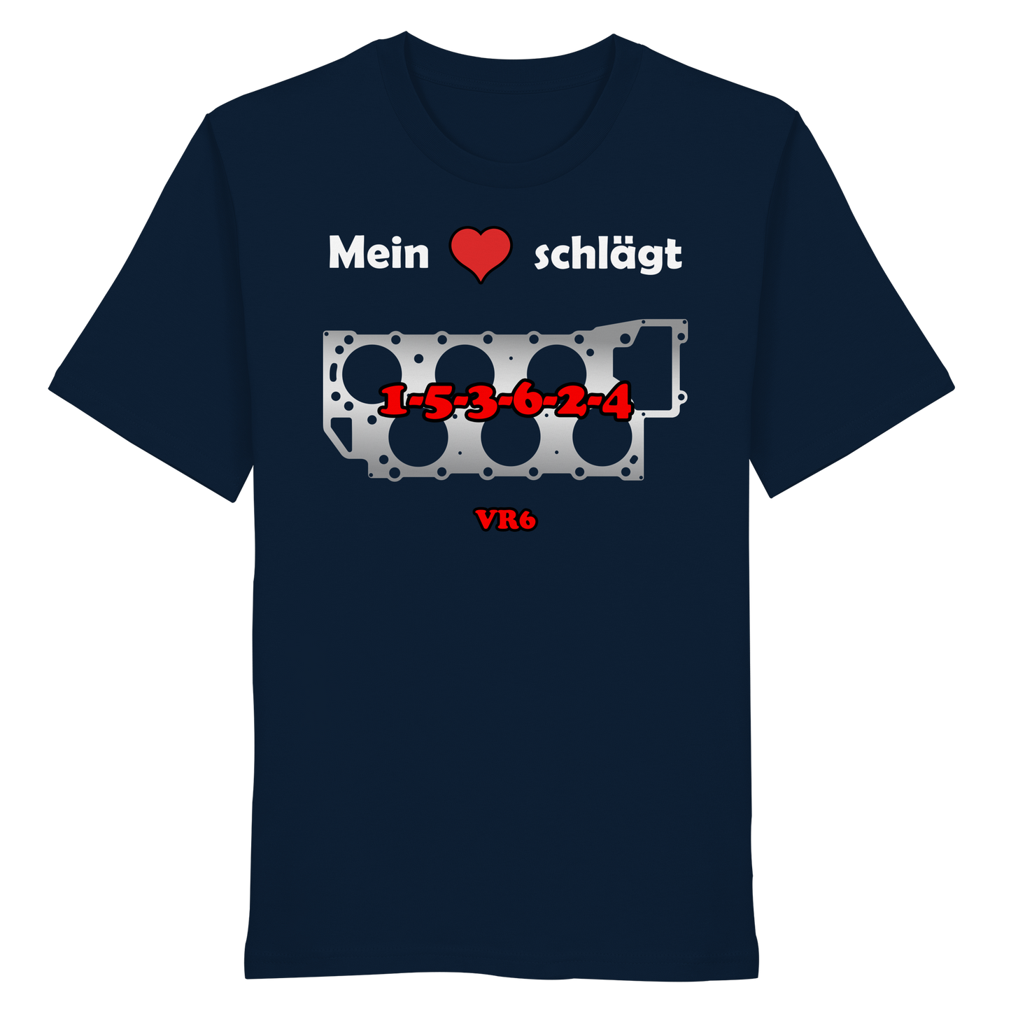 Mein Herz schlägt 1-5-3-6-2-4 - Organic Shirt