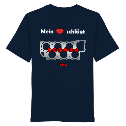 Mein Herz schlägt 1-5-3-6-2-4 - Organic Shirt