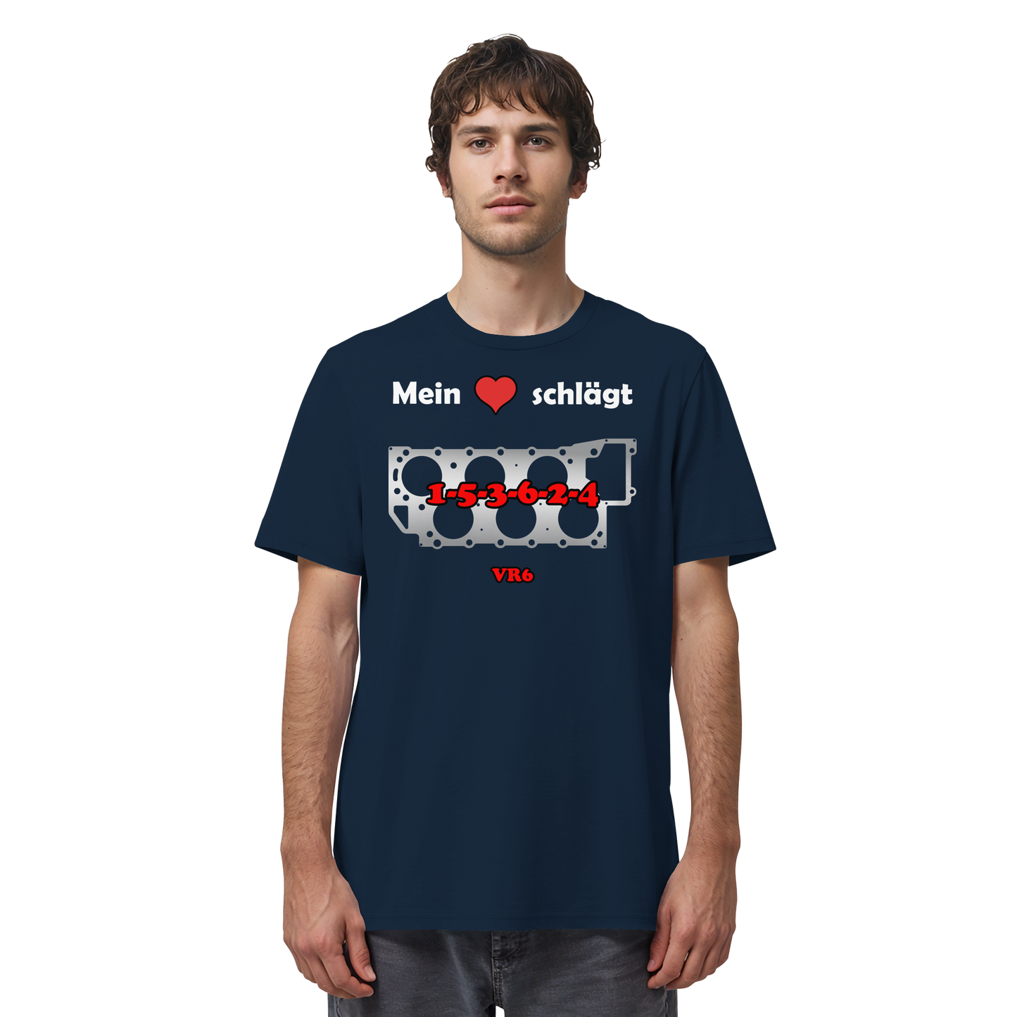 Mein Herz schlägt 1-5-3-6-2-4 - Organic Shirt