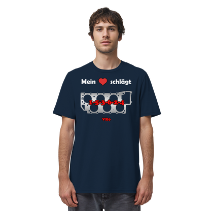 Mein Herz schlägt 1-5-3-6-2-4 - Organic Shirt