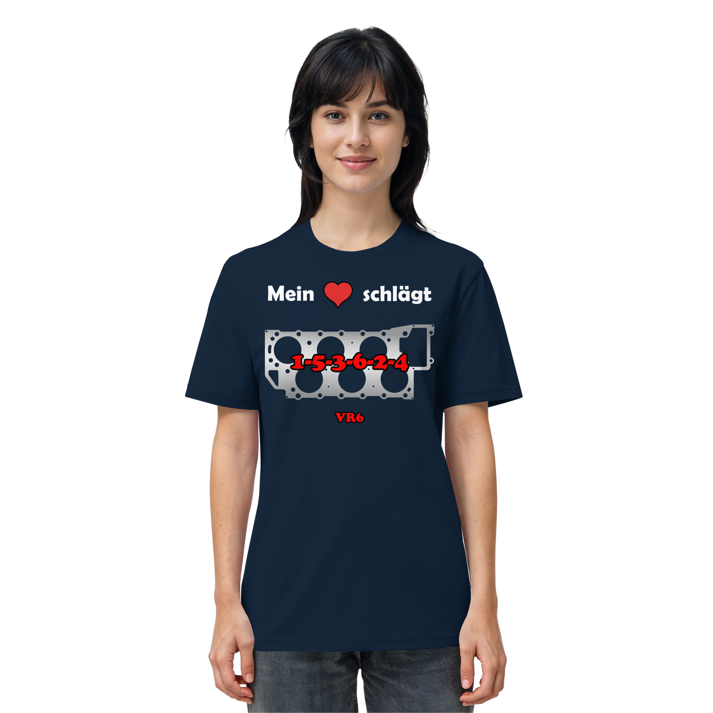 Mein Herz schlägt 1-5-3-6-2-4 - Organic Shirt