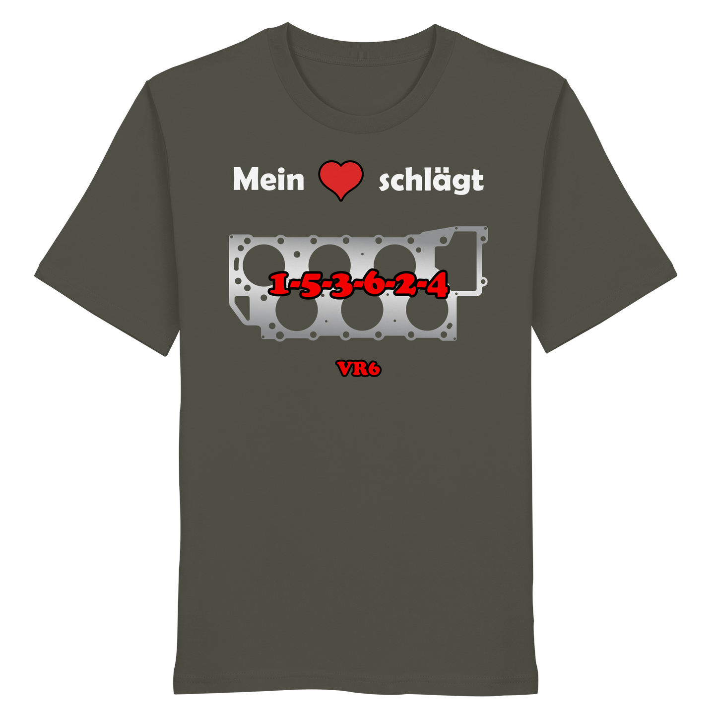 Mein Herz schlägt 1-5-3-6-2-4 - Organic Shirt