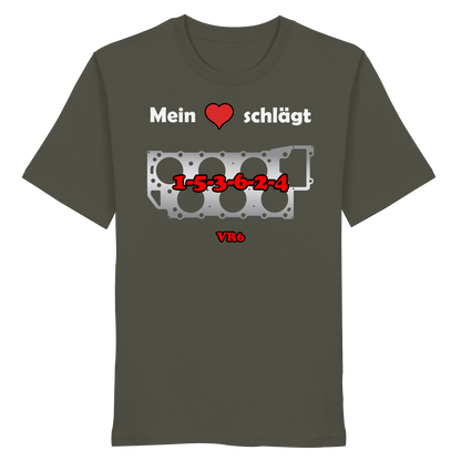 Mein Herz schlägt 1-5-3-6-2-4 - Organic Shirt