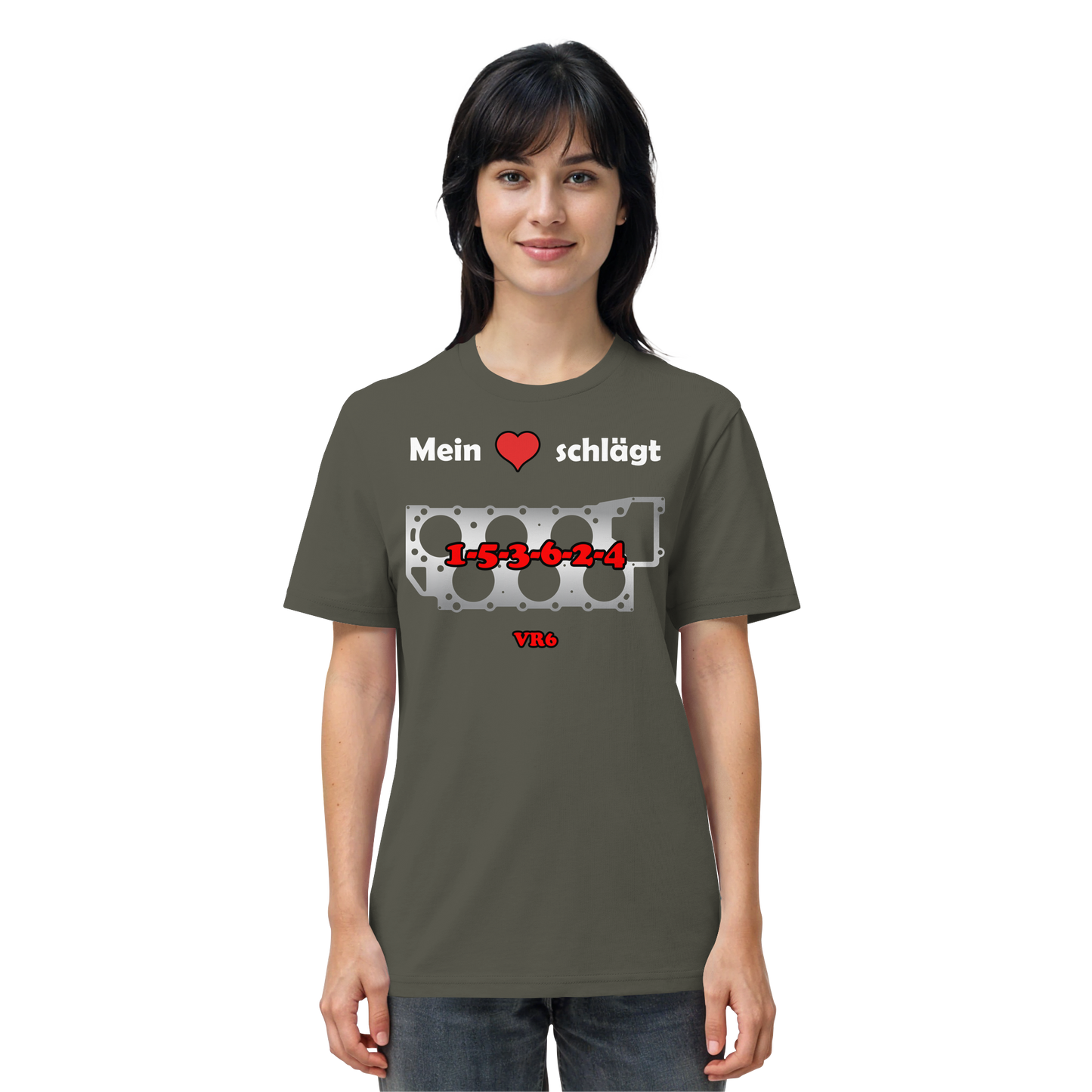 Mein Herz schlägt 1-5-3-6-2-4 - Organic Shirt