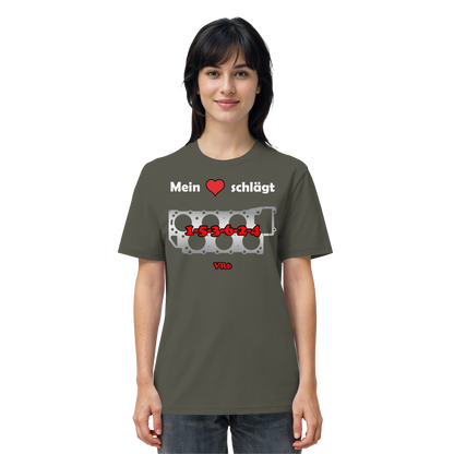 Mein Herz schlägt 1-5-3-6-2-4 - Organic Shirt
