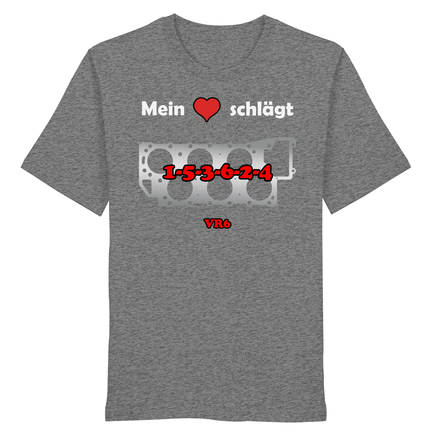 Mein Herz schlägt 1-5-3-6-2-4 - Organic Shirt