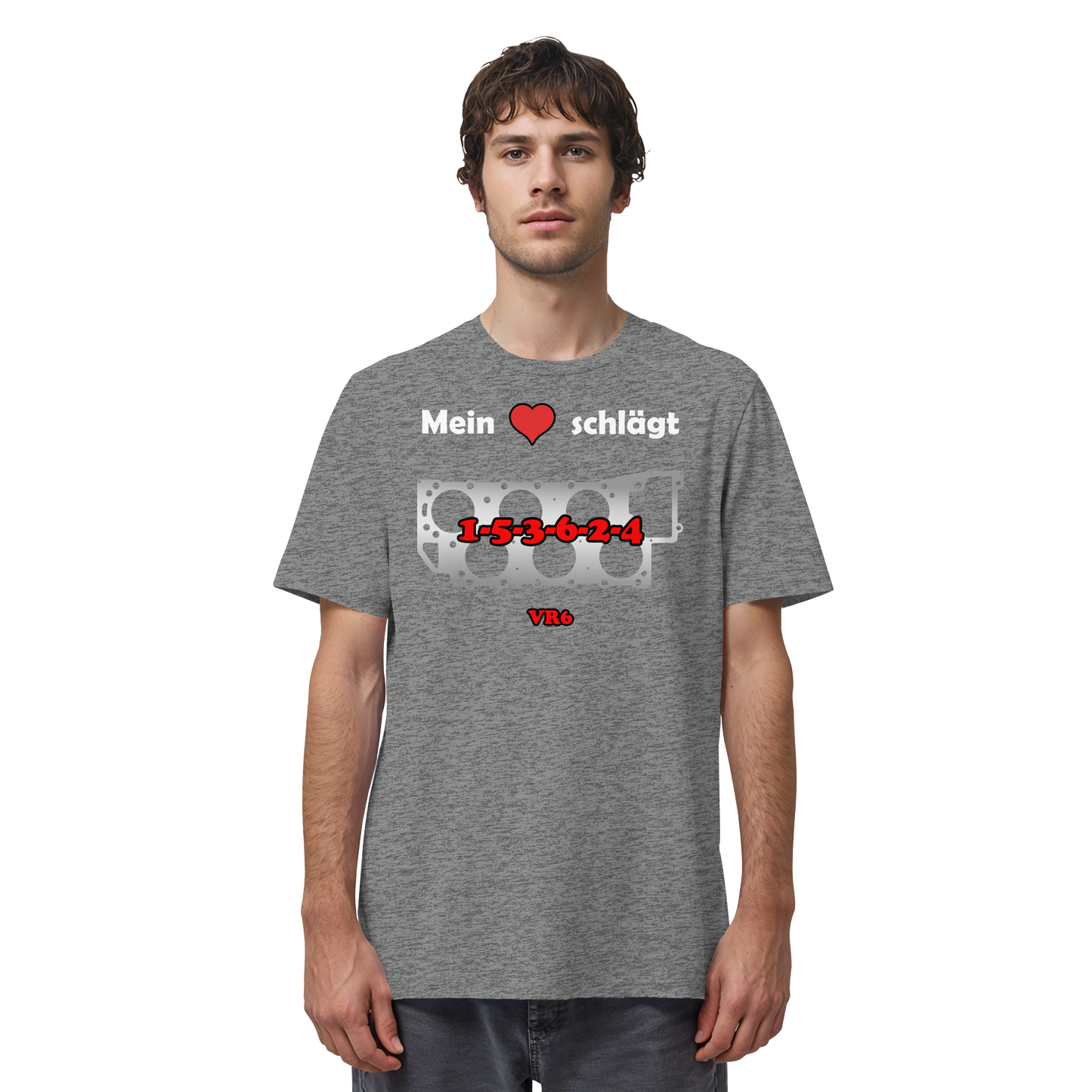Mein Herz schlägt 1-5-3-6-2-4 - Organic Shirt